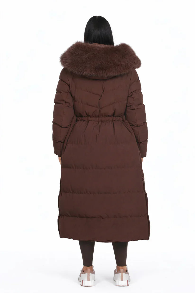 Madison Faux Fur Hooded Puffer Coat