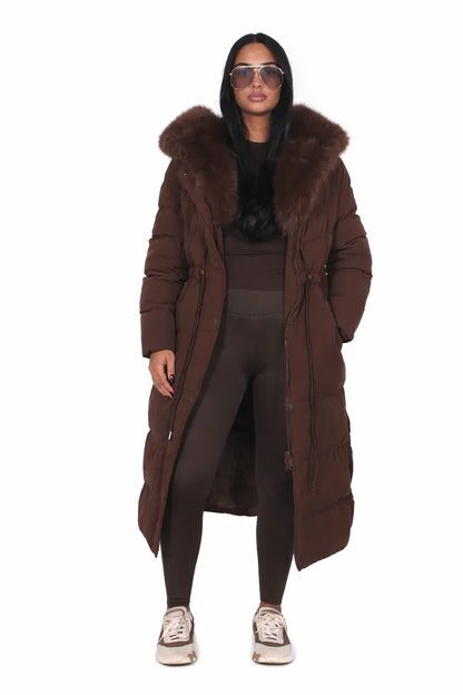 Madison Faux Fur Hooded Puffer Coat