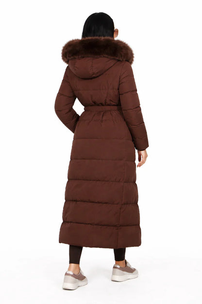 Madison Faux Fur Hooded Puffer Coat