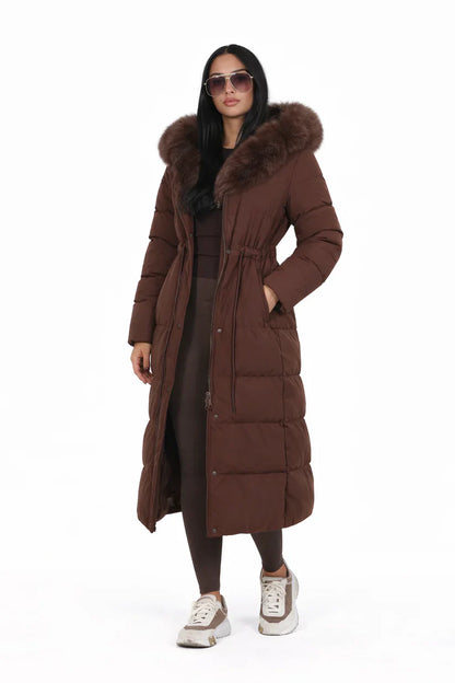 Madison Faux Fur Hooded Puffer Coat