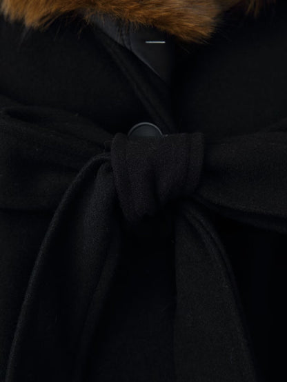 Brooklyn Faux Fur Belted Coat