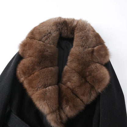 Brooklyn Faux Fur Belted Coat